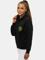 Дамски суитчър с качулка черна OZONEE JS/B26013Z