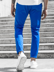 Мъжки панталони чино синьо OZONEE DJ/5574