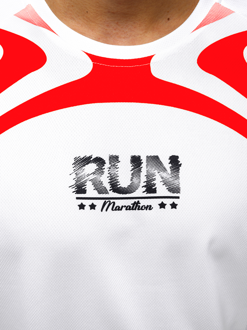 Мъжка тениска бял OZONEE JS/KS2062