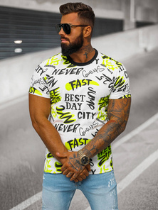 Мъжка тениска бял OZONEE JS/8T1210/1