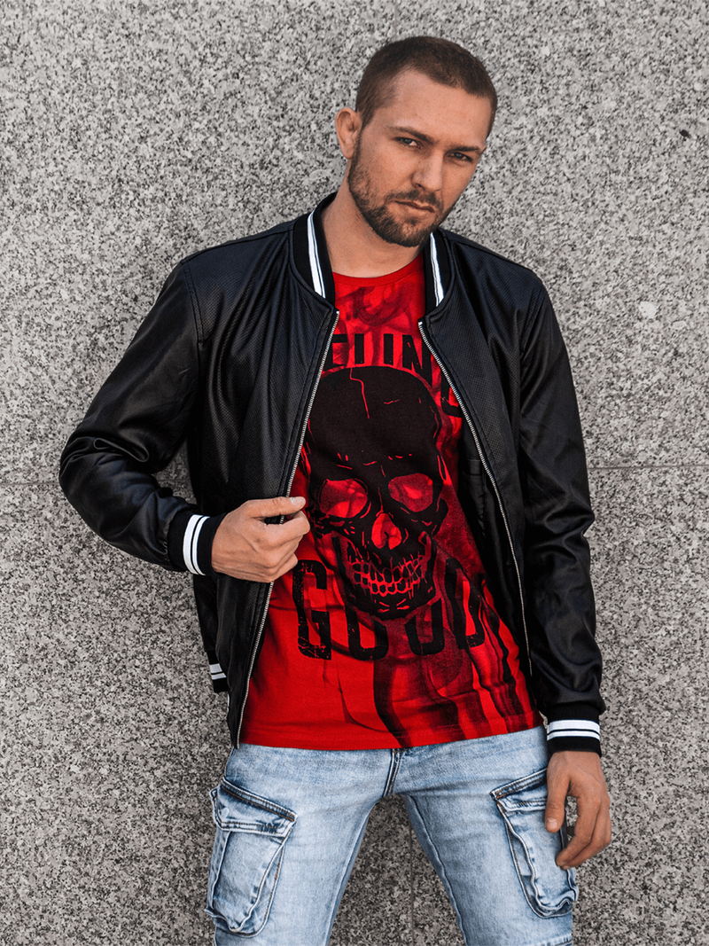 Мъжко яке черно OZONEE JB/JP1132