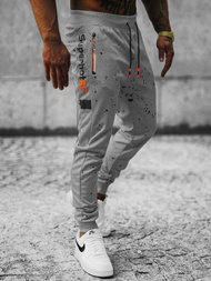 Мъжко долнище на анцуг сиво OZONEE JS/K10233Z