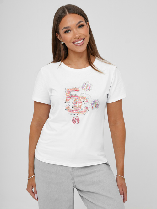 Дамска тениска бял OZONEE JS/95T2552/1