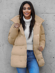 Дамско яке бежова OZONEE JS/5M729/62