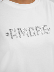 Дамска тениска бяло-сребърен OZONEE JS/YJ77716