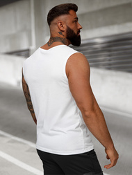 Мъжка тениска бяла OZONEE JS/8B1715/1Z