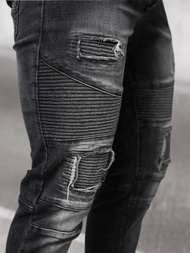 Мъжки дънки черни OZONEE NB/MP0142N