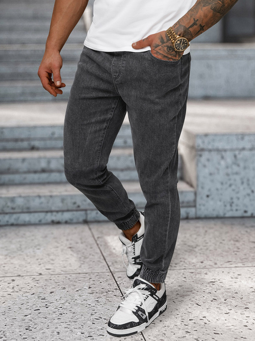Мъжки дънки jogger графитно OZONEE NB/MP0272GS