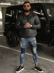 Мъжко яке черна OZONEE JS/16M9328/392BZ