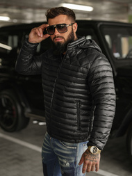 Мъжко яке черна OZONEE JS/16M9328/392BZ