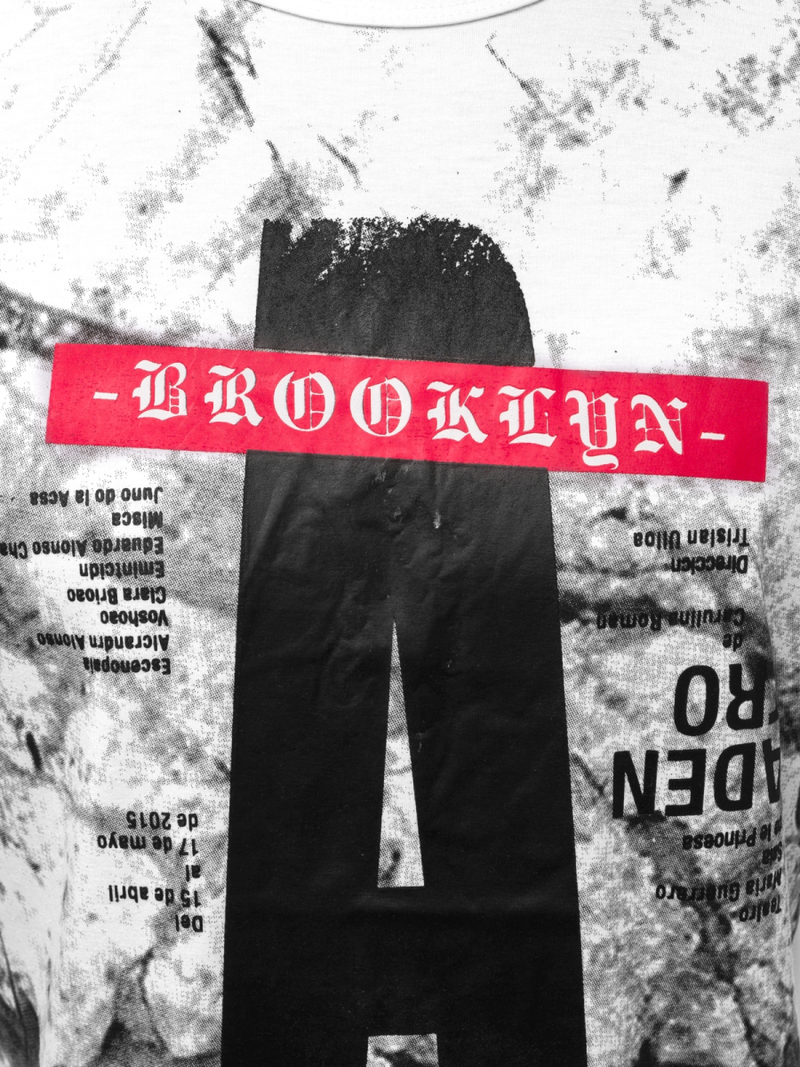 Мъжка тениска бял OZONEE JS/SS10921Z