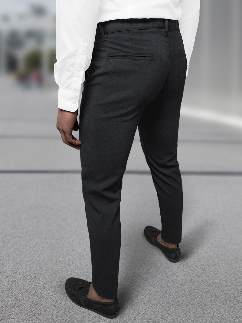 Мъжки панталони чино черни OZONEE DJ/5526