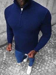 Мъжки пуловер тъмносин OZONEE NB/MM6007/5