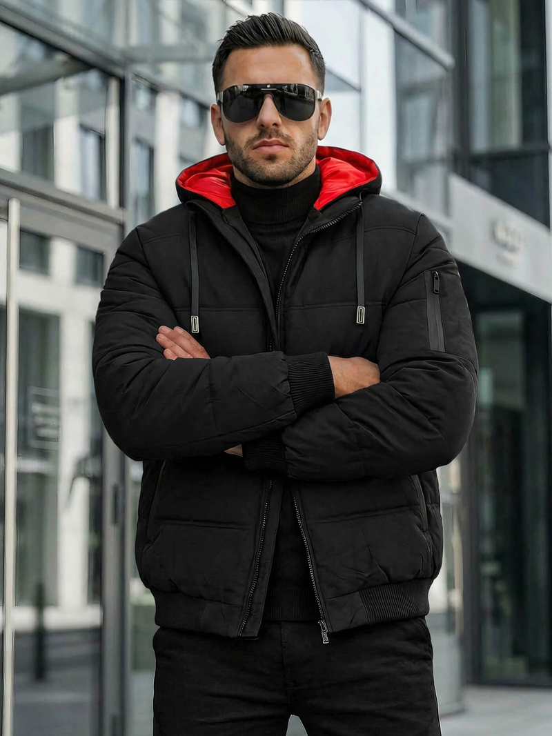 Мъжко яке черни OZONEE JS/31M5003Z