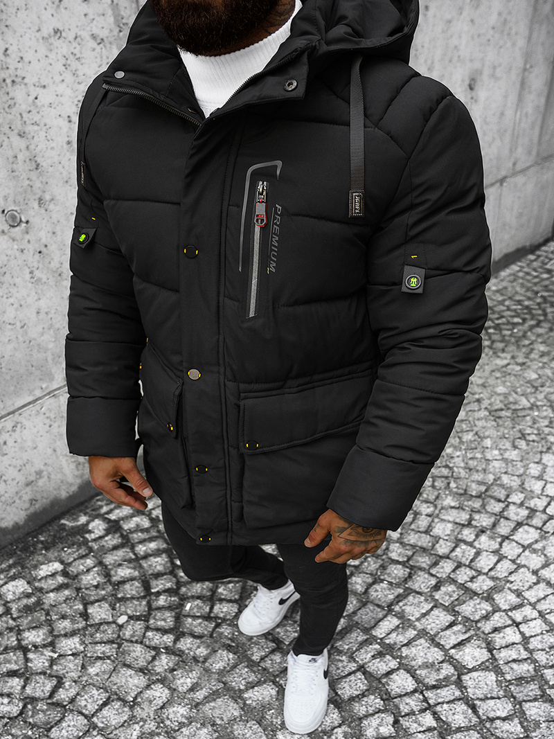 Зимно яке черно OZONEE JS/22M60/392