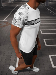 Мъжки спортен екип бяло-черен OZONEE O/HM760