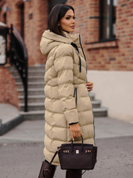 Дамско яке бежова OZONEE JS/M736/62Z