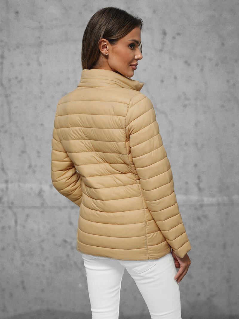 Дамско яке бежова OZONEE JS/16M9111/254