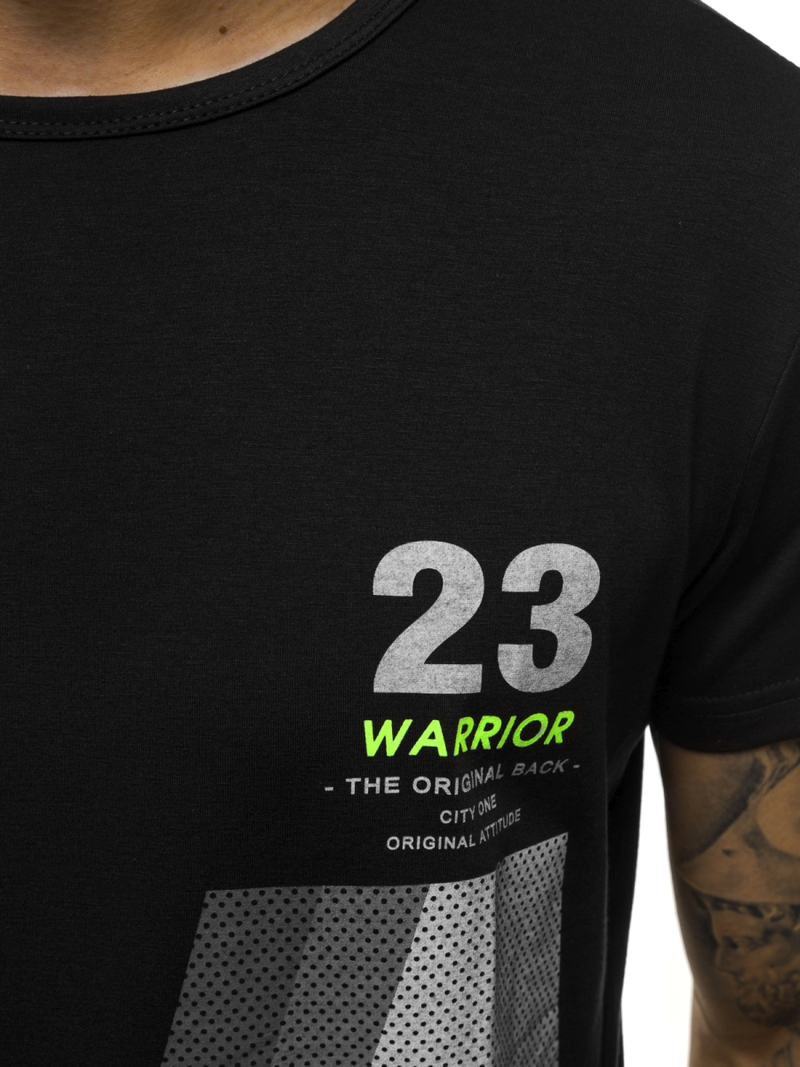 Мъжка тениска черна OZONEE JS/SS10932