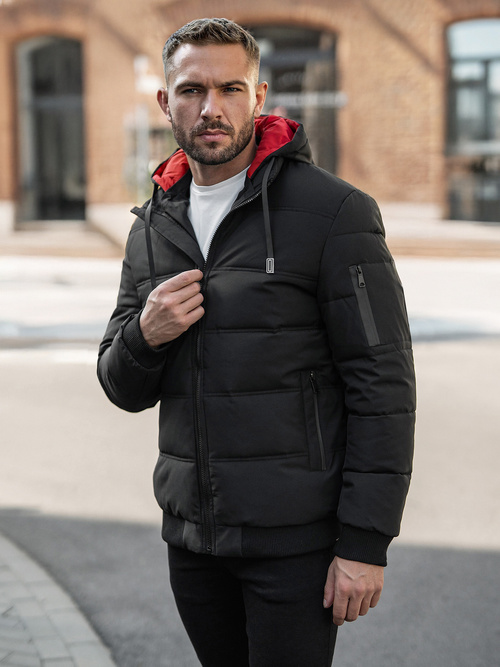 Мъжко яке черни OZONEE JS/31M5003Z