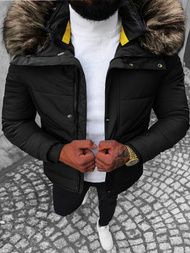 Мъжко яке черна OZONEE JS/M1966/392