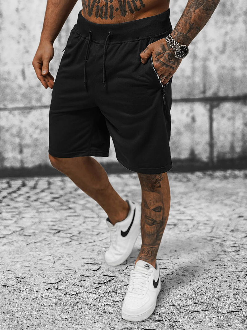 Мъжки панталонки черни OZONEE JS/8K290