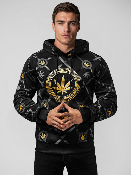 Мъжки суитшърт черен OZONEE O/B267