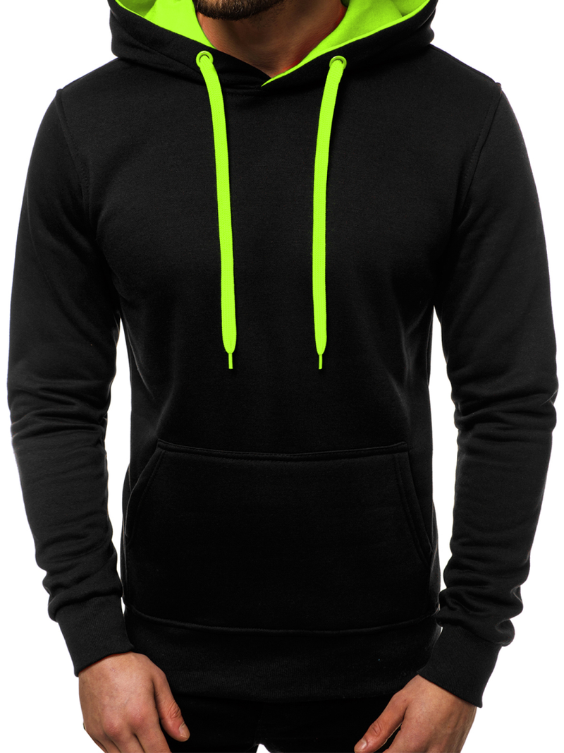 Мъжки суитшърт черно-Celadon OZONEE JS/2011