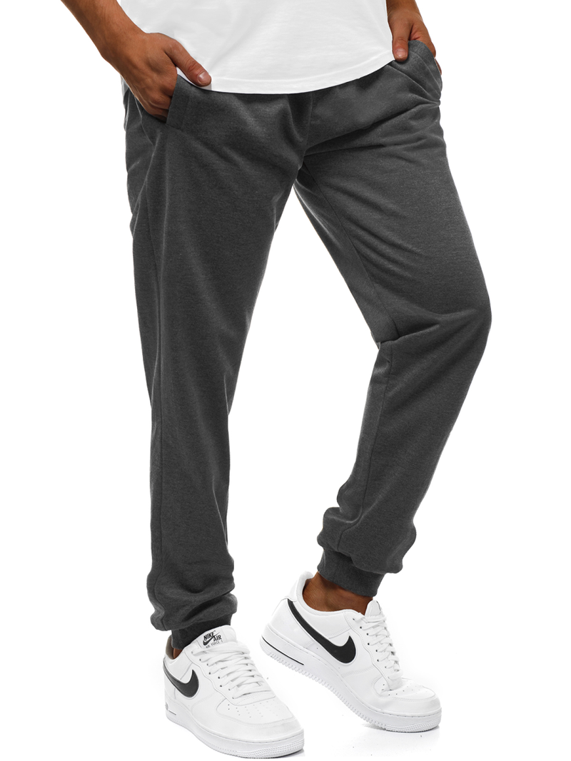 Мъжко долнище на анцуг графитно OZONEE JS/HH02