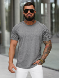 Мъжка тениска графитен OZONEE JS/8T88/5Z