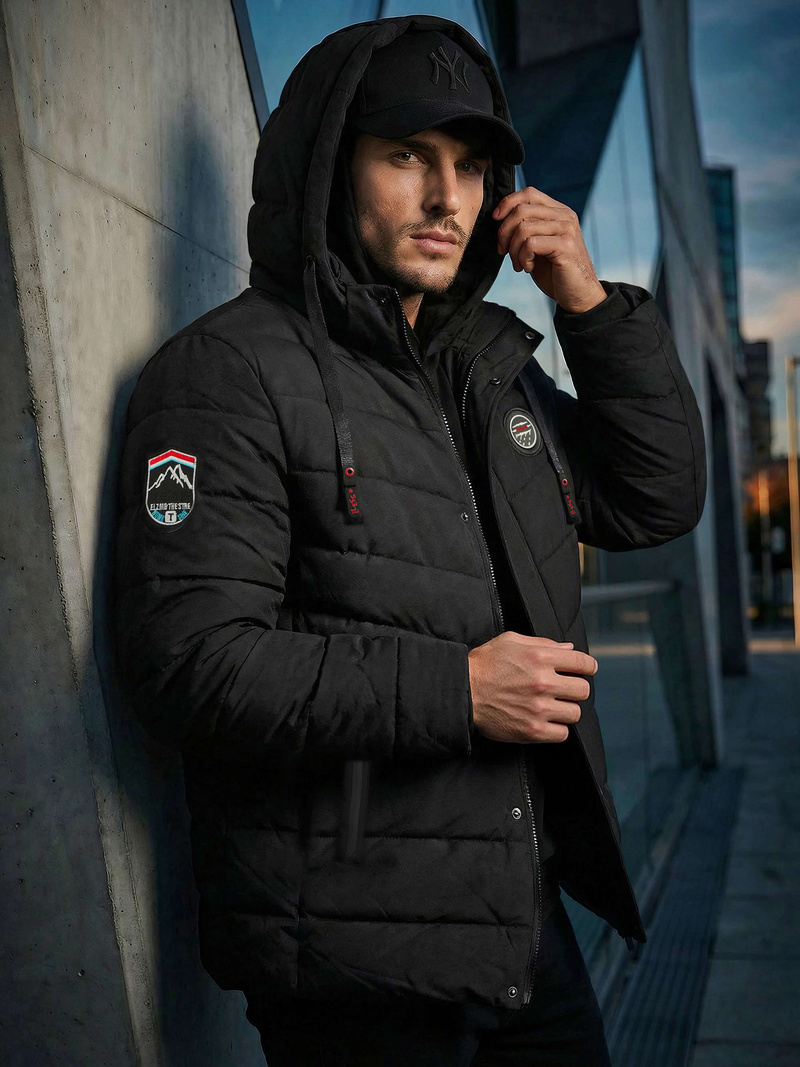 Мъжко яке черни OZONEE JS/31M5081/392