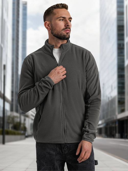 Мъжки суитшърт графитен OZONEE JS/HH016/5