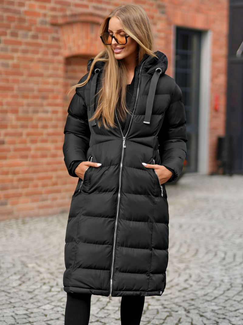 Дамско яке черно OZONEE JS/M736/392Z