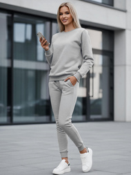 Дамски анцуг от две части сив OZONEE JS/CKW01