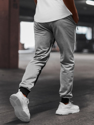 Мъжко долнище на анцуг сиво OZONEE JS/68K10357Z