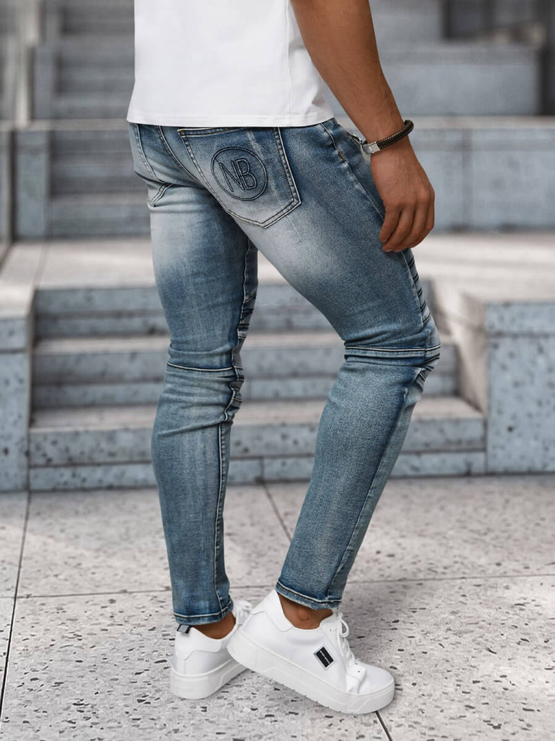 Мъжки дънки синьо OZONEE NB/MP0094BSZ