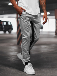 Мъжко долнище на анцуг сиво OZONEE JS/68K10357Z