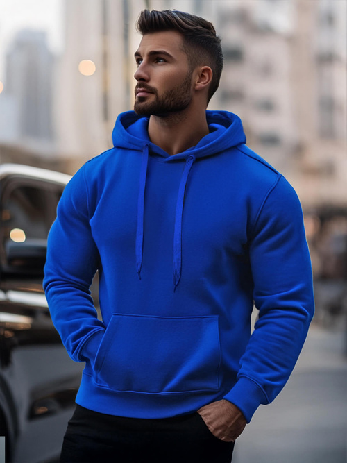 Мъжки суитшърт кобалт OZONEE JS/2009Z