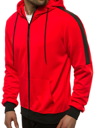 Мъжки суитшърт червена OZONEE JS/99005