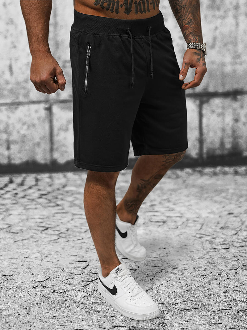 Мъжки панталонки черни OZONEE JS/8K290