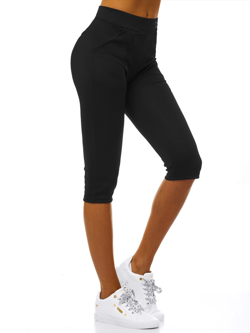 Дамски клин черни OZONEE JS/1027/A1