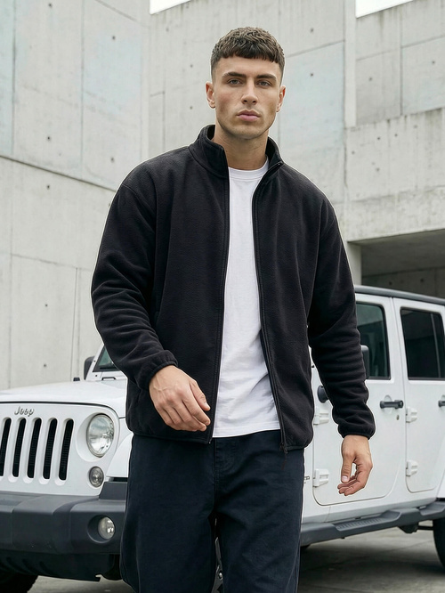 Мъжки суитшърт черен OZONEE JS/HH016/3