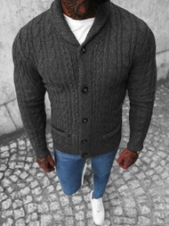 Мъжки пуловер графитен OZONEE NB/MM6017/3