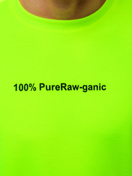 Мъжки суитшърт зелена неонов OZONEE MACH/3149