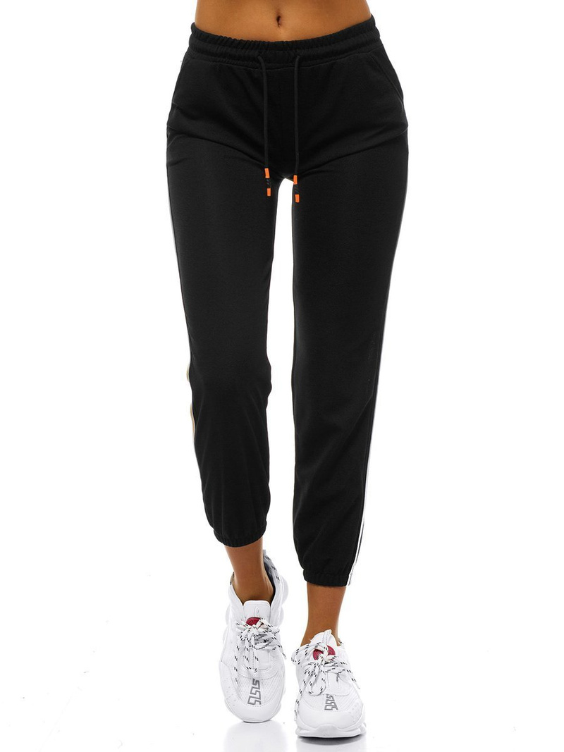 Дамски долнища на анцуг черни OZONEE JS/1020/B1