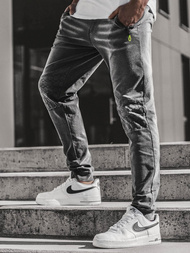 Мъжки панталони JOGGER черни OZONEE JS/KK1106