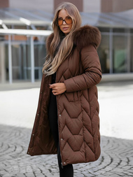 Дамско яке шоколад OZONEE JS/5M3229/158