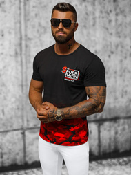 Мъжка тениска червена OZONEE JS/S985/18Z