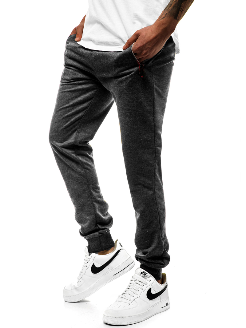 Мъжко долнище на анцуг графитно JS/XW007S