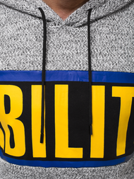 Мъжки суитшърт сива OZONEE JS/KS1936Z